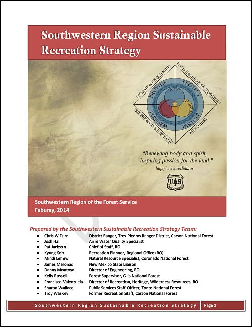 Southwestern Region Sustainable Recreation Strategy