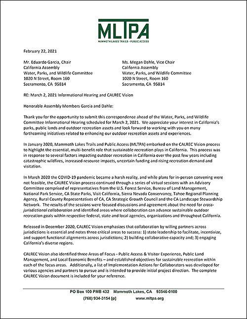 Public Comment: Water, Parks, and Wildlife Committee
