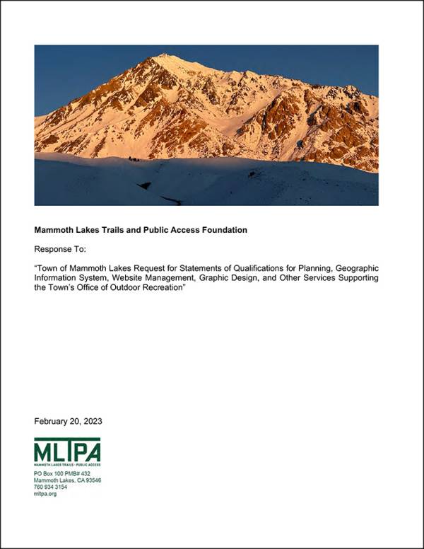 MLTPA Response to Request for Qualifications - 2023