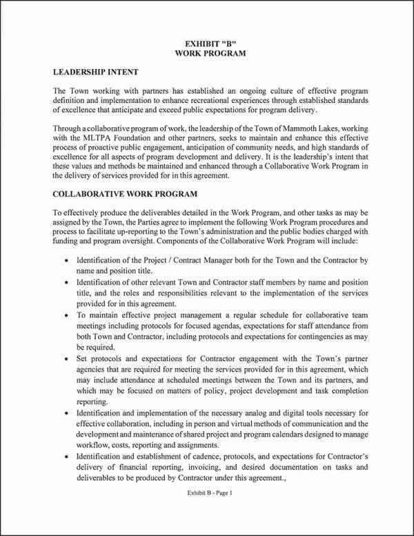 Collaborative Work Program