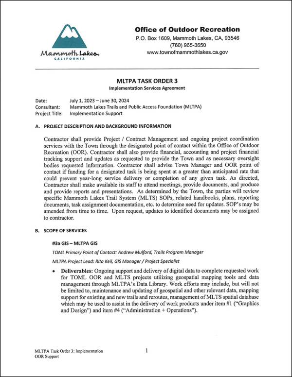 Task Order #3 - Implementation Services