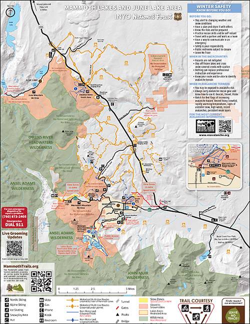 Winter Recreation Map - Winter 2024/25