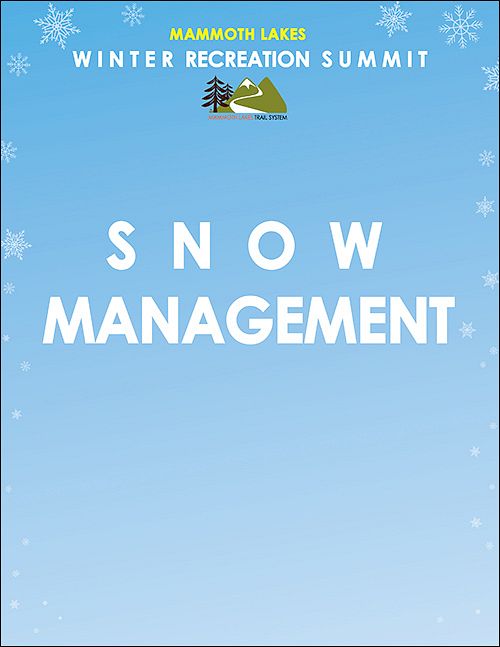 Town Of Mammoth Lakes Snow Management Policy