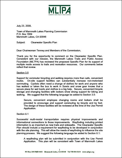 MLTPA comments - Clearwater - July 23, 2008  (91KB)