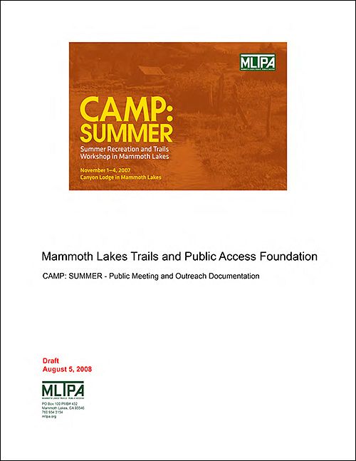 Appendix F: CAMP: SUMMER - Public Meeting and Outreach