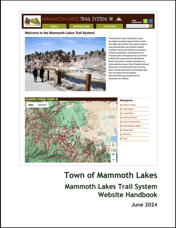 Mammoth Lakes Trail System Website Handbook