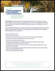 Yes on 68: Fire, Flood and Natural Resource Protection